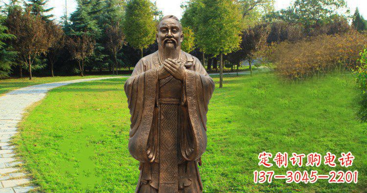 济南传承中国历史文化,具有永恒魅力的孔子公园铜雕