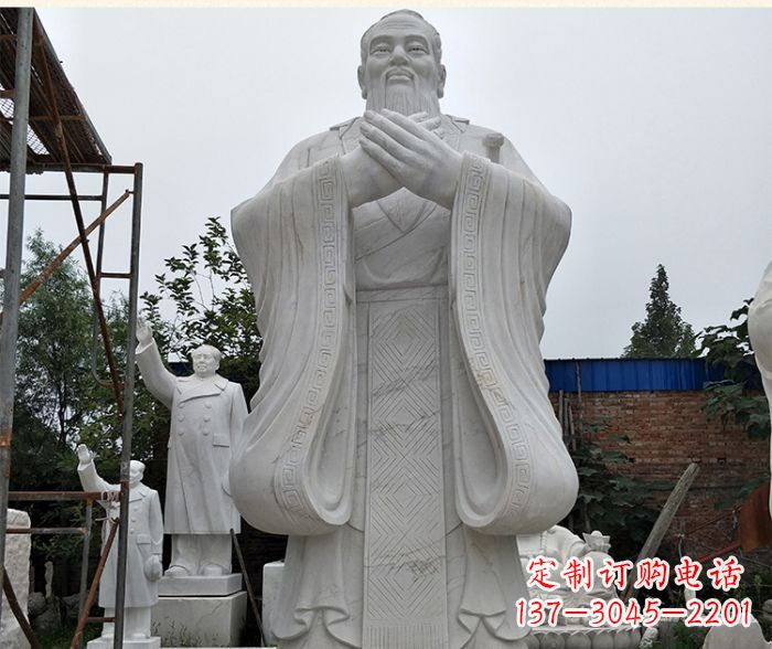 济南孔子古代名人石雕 (5)
