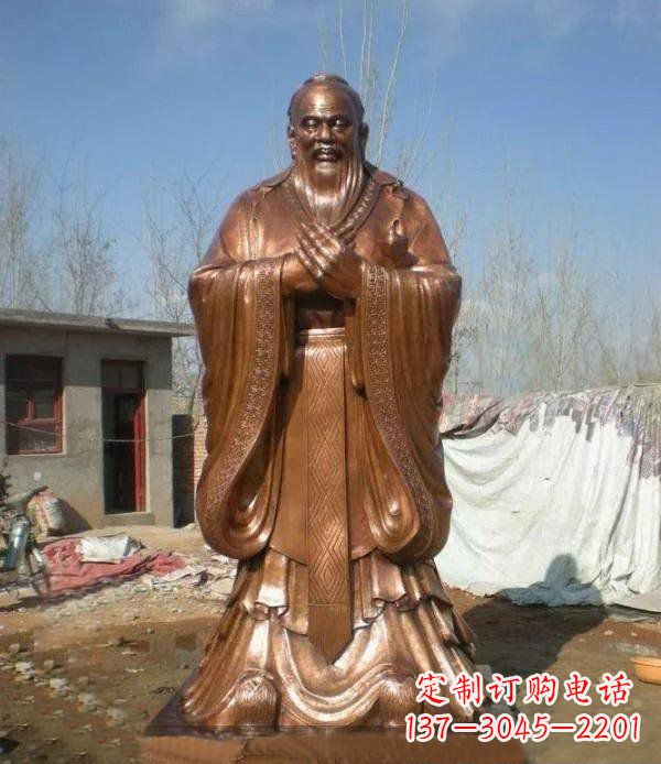 济南精致铸造——领雕塑出品的孔子铜雕