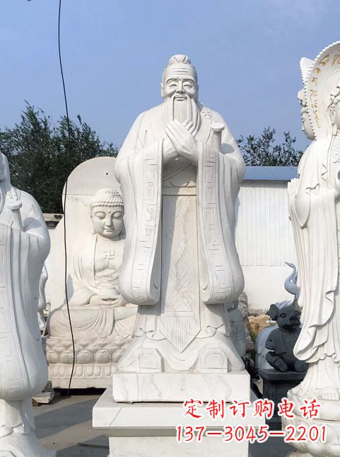 济南拥有古典文化底蕴的孔子雕塑