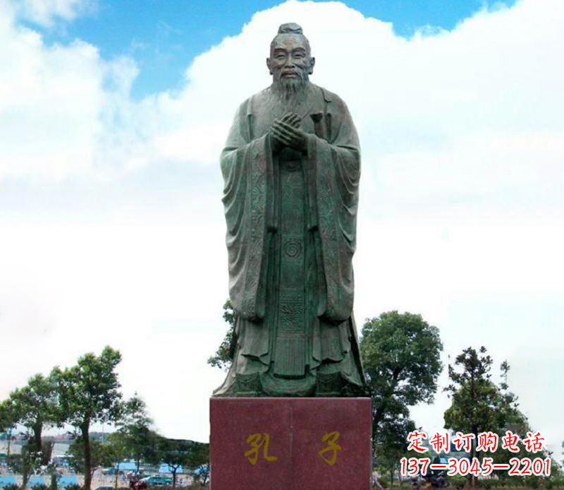 济南领雕塑:孔子雕塑尊崇传承