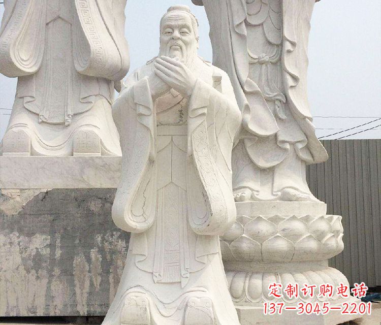 济南领雕塑让孔子神态永驻——孔子三雕像