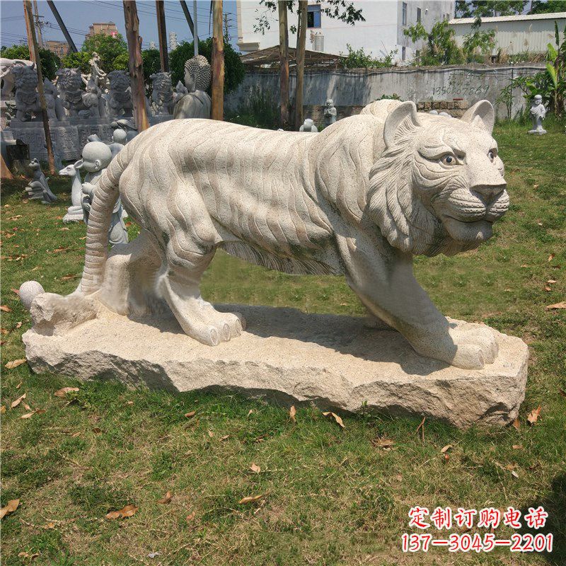 济南中领雕塑推出老虎石雕艺术品,这是一种以花…
