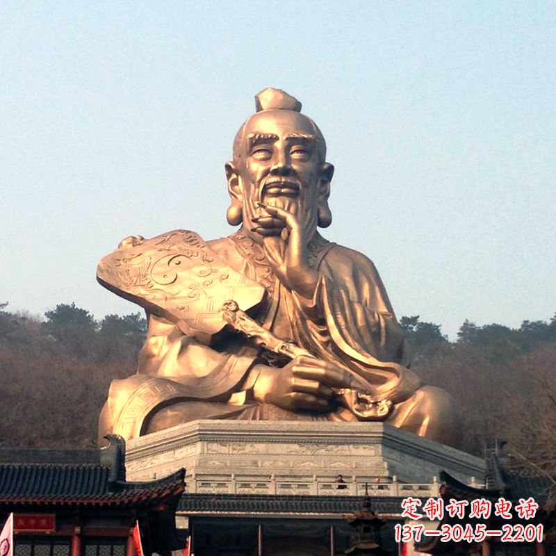 济南真谛雕塑·老子铜雕像,传承中国文化