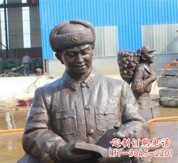 济南中领雕塑：雷锋名人铜雕