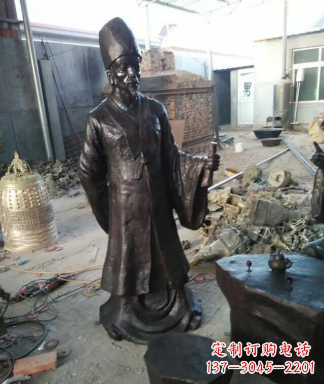 济南李时珍古代名医铜雕