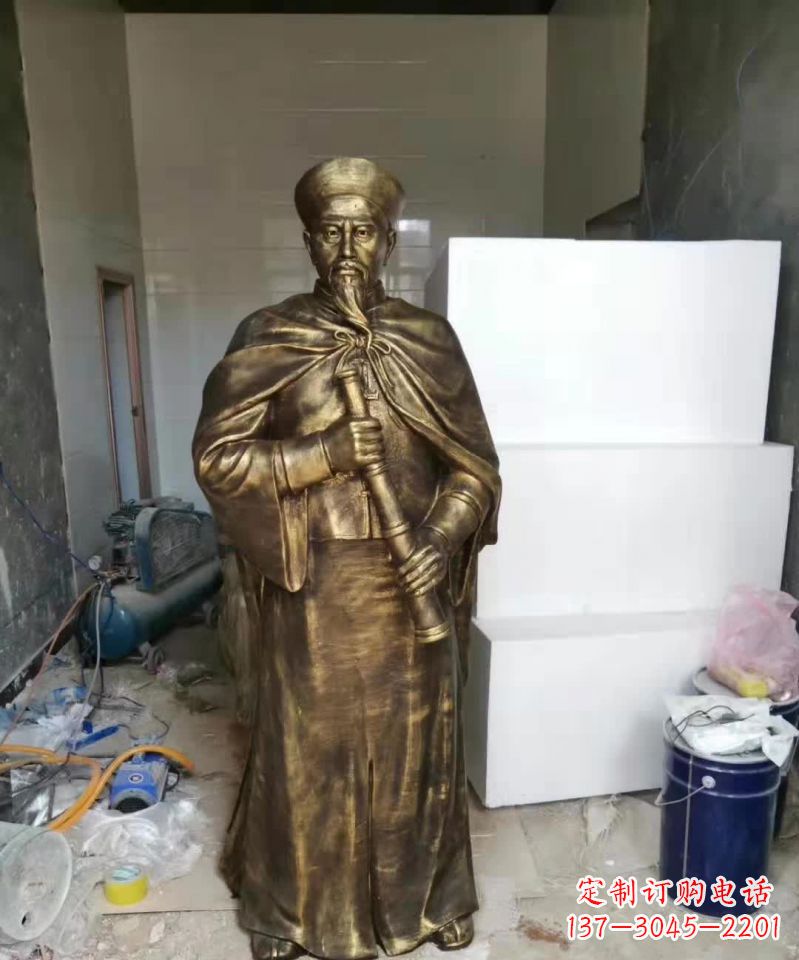 济南荣耀中国历史人物——林则徐铜雕