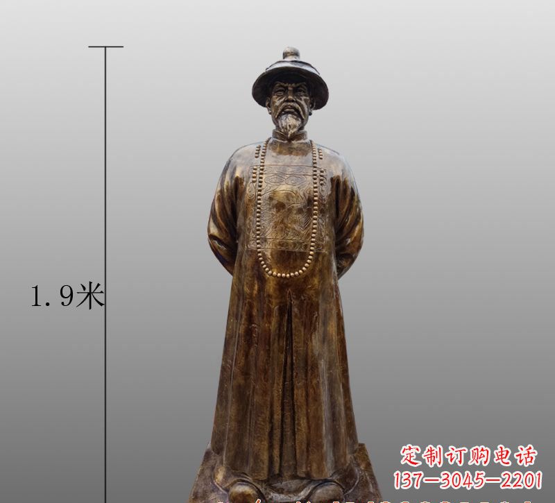 济南为您量身定制林则徐铜雕像