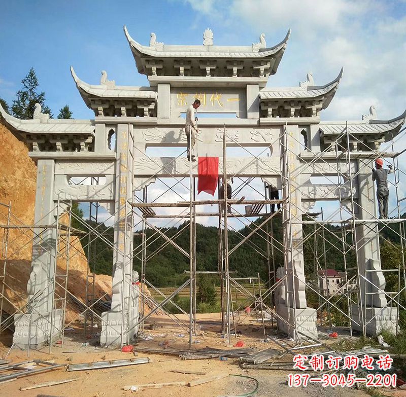 济南临高石雕牌坊公园,让您找到最好的牌坊雕塑
