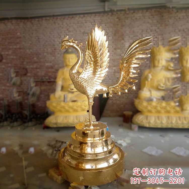 济南丰富神秘的朱雀铜雕摆件