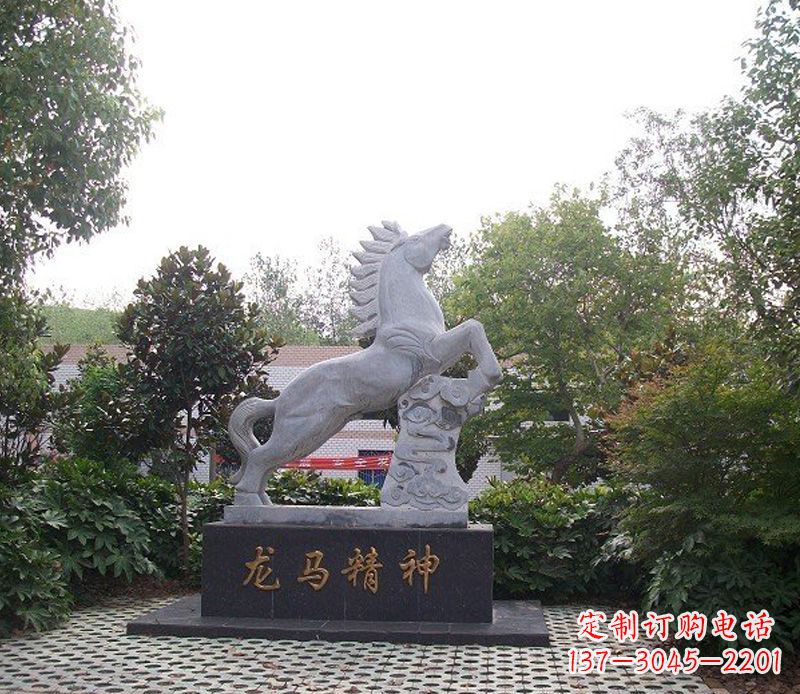 济南精致细腻的龙马石雕
