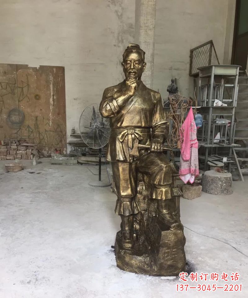 济南鲁班古代人物雕塑