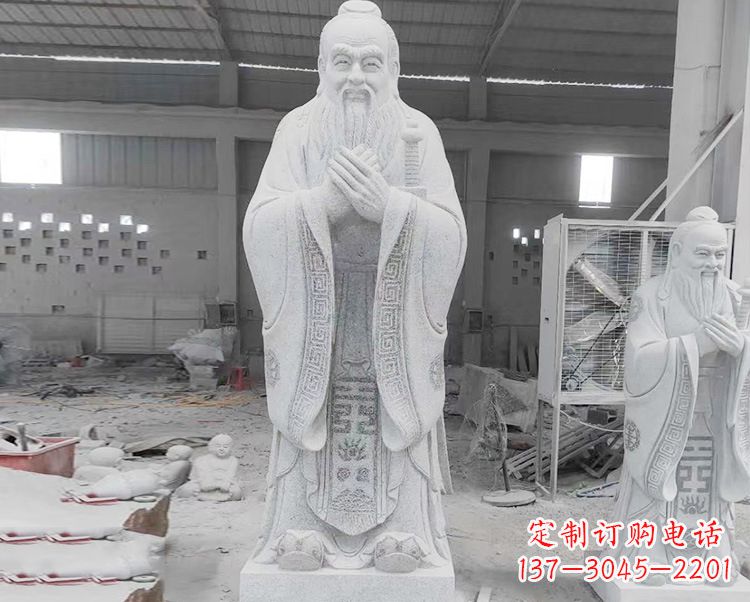 济南精美的孔子雕像,精雕细琢,彰显文明之美