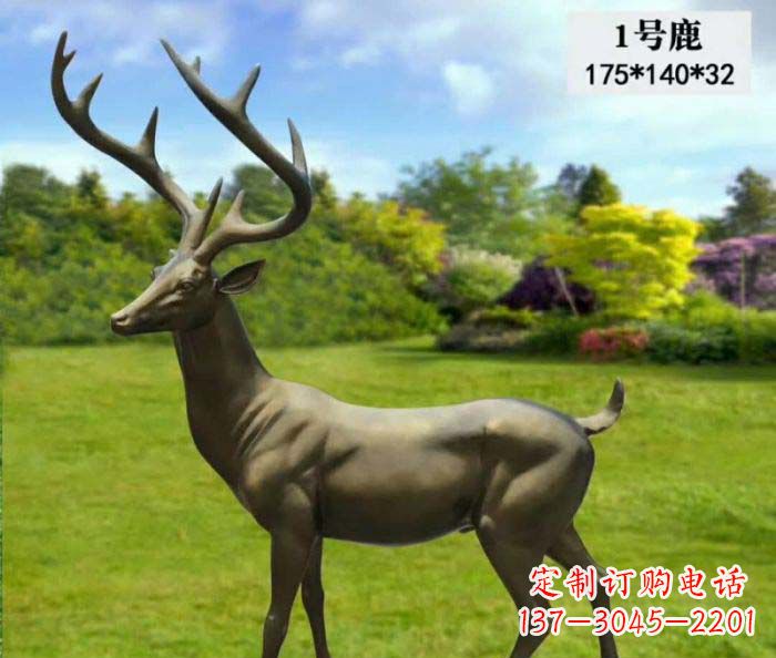 济南鹿铜雕,尽显动物精髓