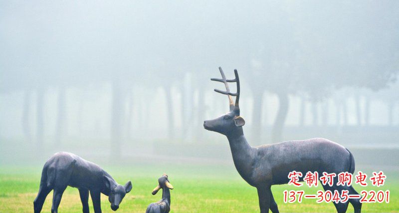 济南鹿一家:精美绝伦的动物铜雕