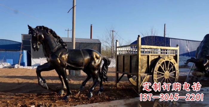 济南华丽复古,名车贵族,精美马车雕塑