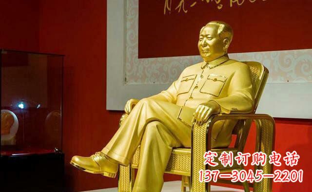 济南雕刻毛主席偉人銅像,傳遞壹代領袖偉大革命精神