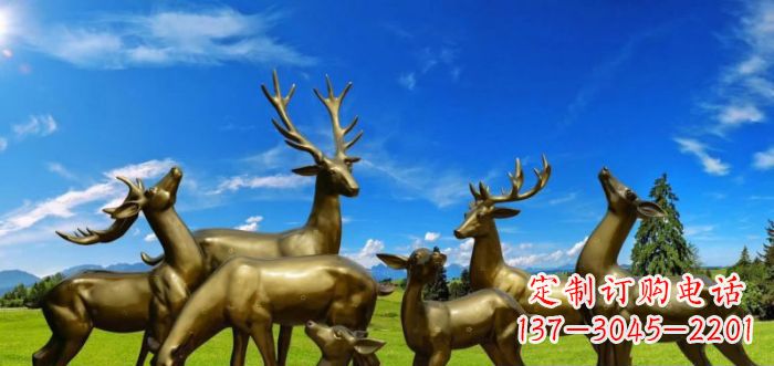 济南静谧之美,梅花鹿铜雕装点你的家