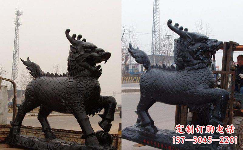 济南艺术精灵---麒麟神兽铜雕