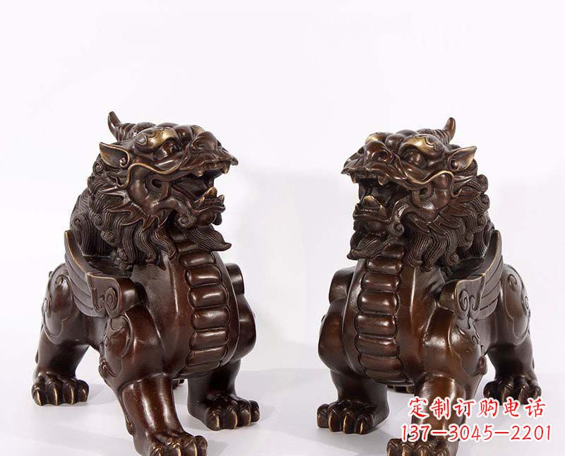 济南弘扬中国传统文化,神兽貔貅铜雕