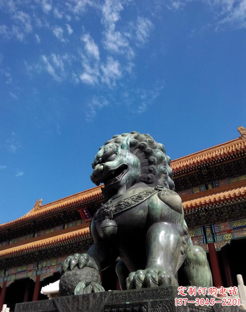 济南铜雕狮子,传承古典文化