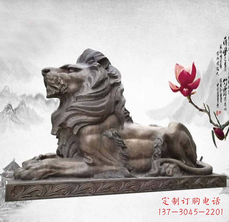 济南经典西洋欧式铜雕狮子