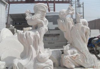 济南中领雕塑，打造古典唯美的汉白玉公鸡雕塑