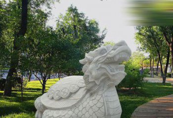济南中领雕塑——汉白玉龙龟石雕