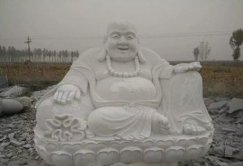 济南质感非凡的汉白玉弥勒佛雕塑