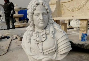 济南汉白玉牛顿头像雕塑，尊享经典