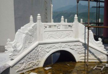 济南汉白玉庭院装饰石桥雕塑