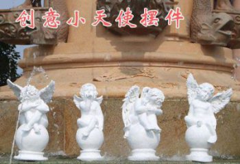 济南中领雕塑：汉白玉小天使雕塑