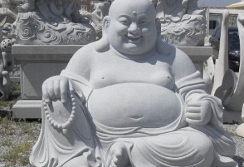 济南精美高雅的汉白玉弥勒佛雕像