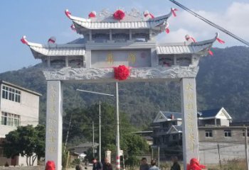 济南红旗渠分水苑牌坊浮雕雕塑：专业雕塑定制服务