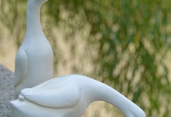 济南高端花园水池鸭子雕塑