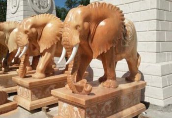 济南象征吉祥及如意的大象雕塑