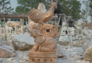 济南精美的公鸡石雕，带您回到传统