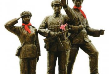 济南勇士战士雕塑，感受立于战场的英勇豪迈