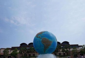 济南定制大型不锈钢地球雕塑
