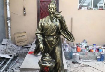 济南传承酒文化，杜康雕塑流传永恒