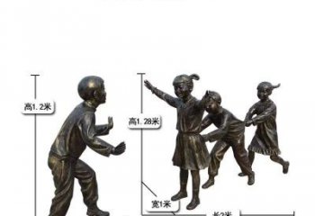 济南中领雕塑：打造优雅老鹰捉小鸡儿童雕塑