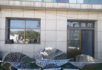 济南镂空不锈钢树叶雕塑