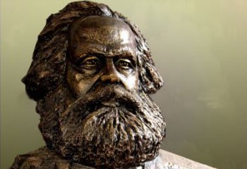 济南马克思主义创始人铸铜头像雕塑