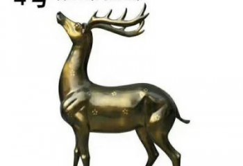 济南中领雕塑制作的梅花鹿铜雕，精美精致，百看不厌！