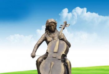 济南拉出独特美丽，为您打造定制美女提琴雕塑