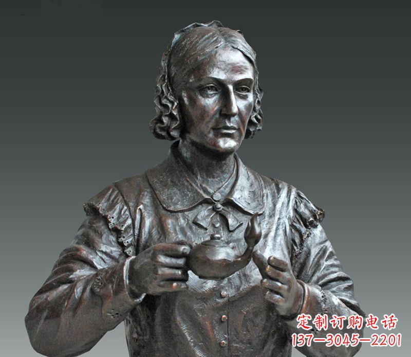 济南南丁格尔铜雕,尊贵雕塑定制