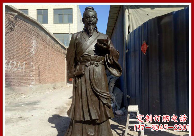 济南中领雕塑的精品杜康铜雕将传统文化与现代工…