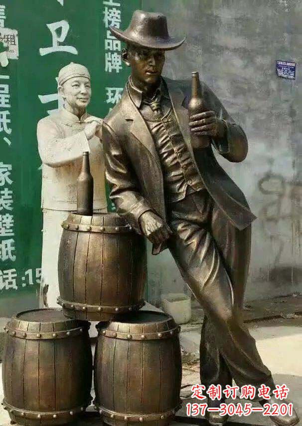 济南精美高雅的牛仔铜雕