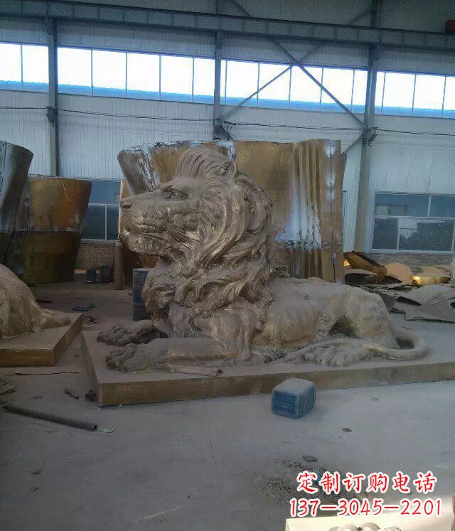 济南中领雕塑推出的西洋狮子铜雕,是一件充满传…