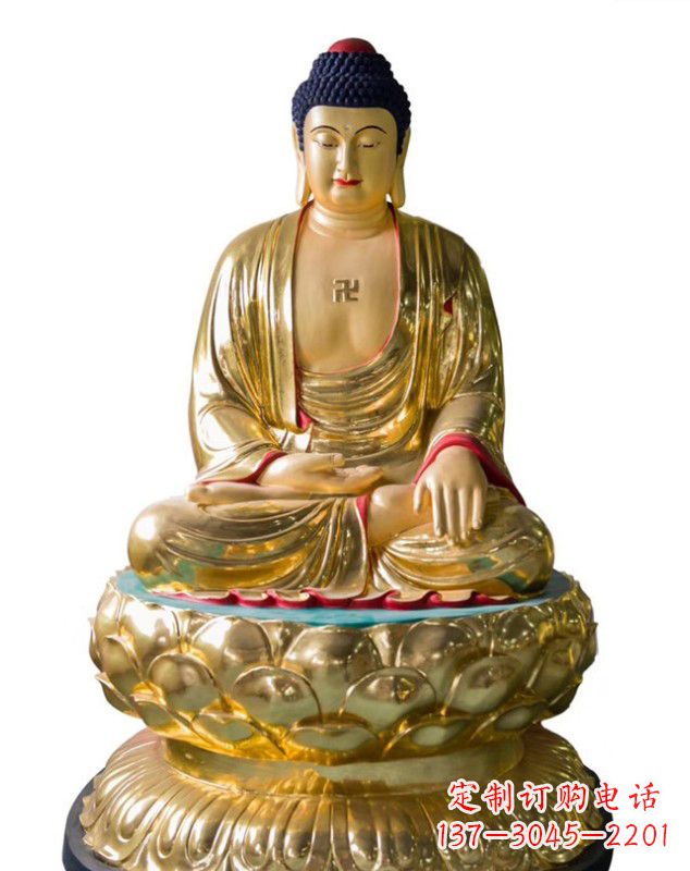 济南如来佛雕塑,神圣古朴艺术精品